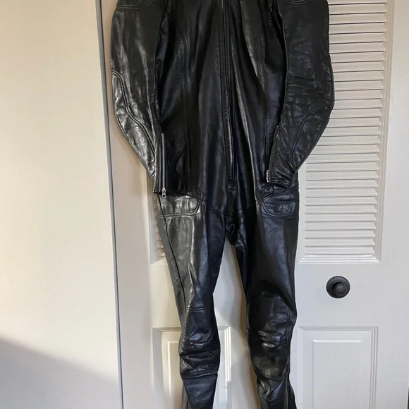 VANSON black LEATHER CATSUIT